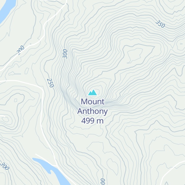 Map of Mount Anthony
