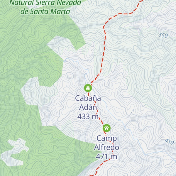 Map of Cabaña Adán