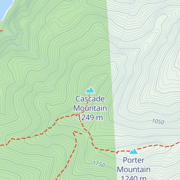 Map of Cascade Mountain