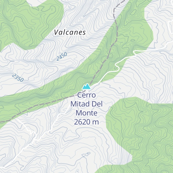 Map of Cerro Mitad Del Monte