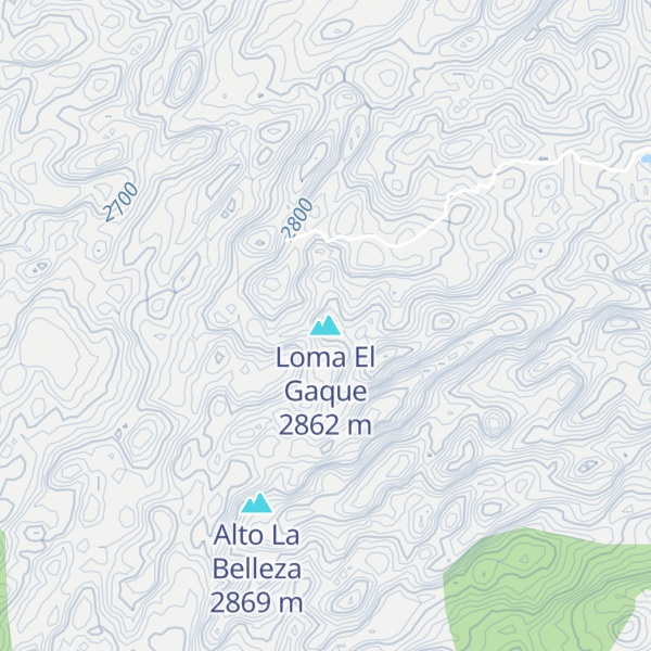 Map of Loma El Gaque