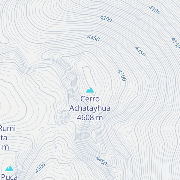 Map of Cerro Achatayhua