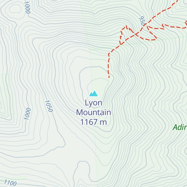 Map of Lyon Mountain