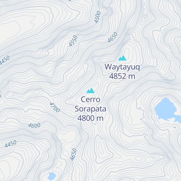 Map of Cerro Sorapata