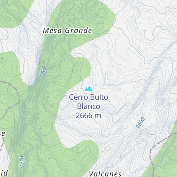 Map of Cerro Bulto Blanco