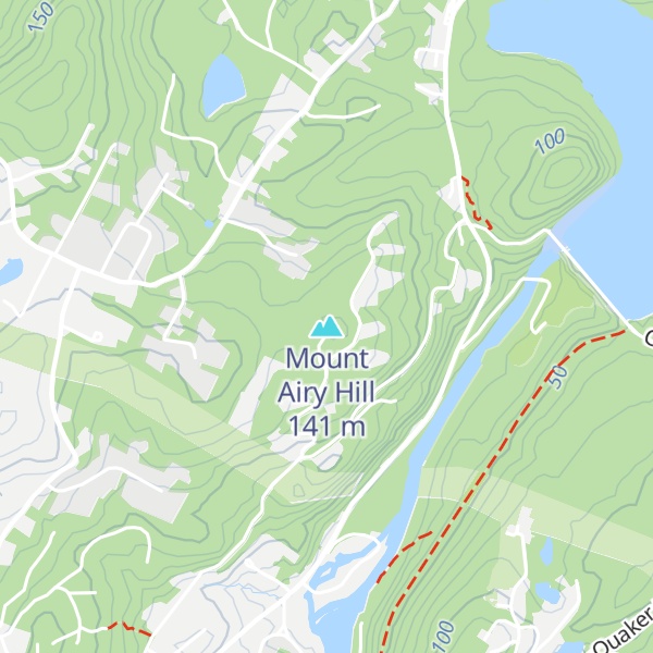 Map of Mount Airy Hill