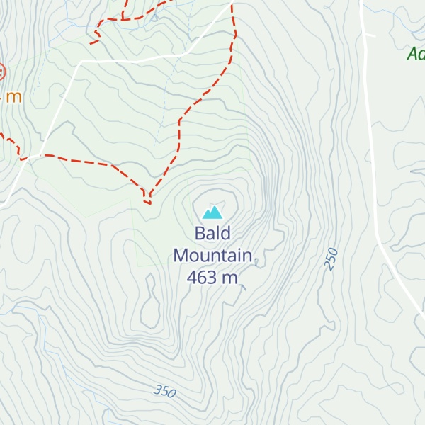 Map of Bald Mountain
