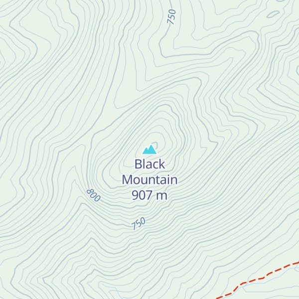 Map of Black Mountain