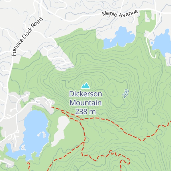 Map of Dickerson Mountain
