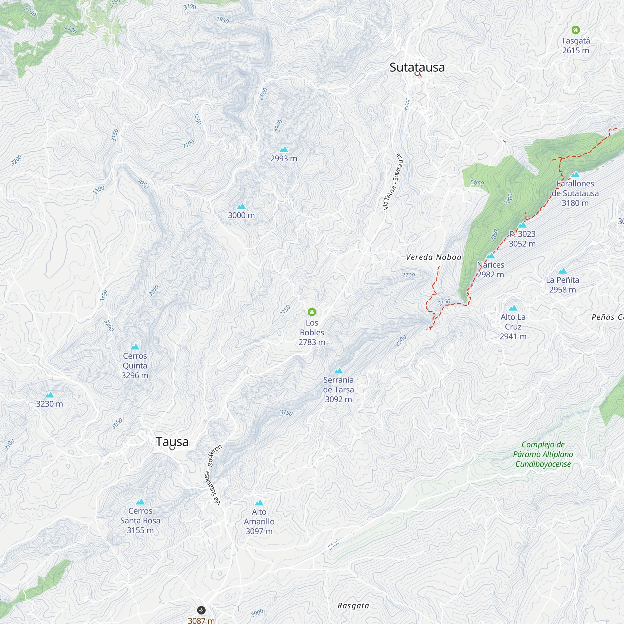 Los Robles map