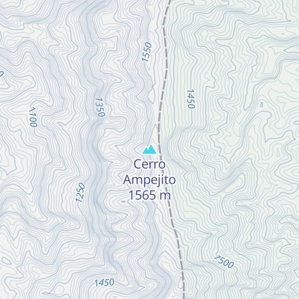 Map of Cerro Ampejito