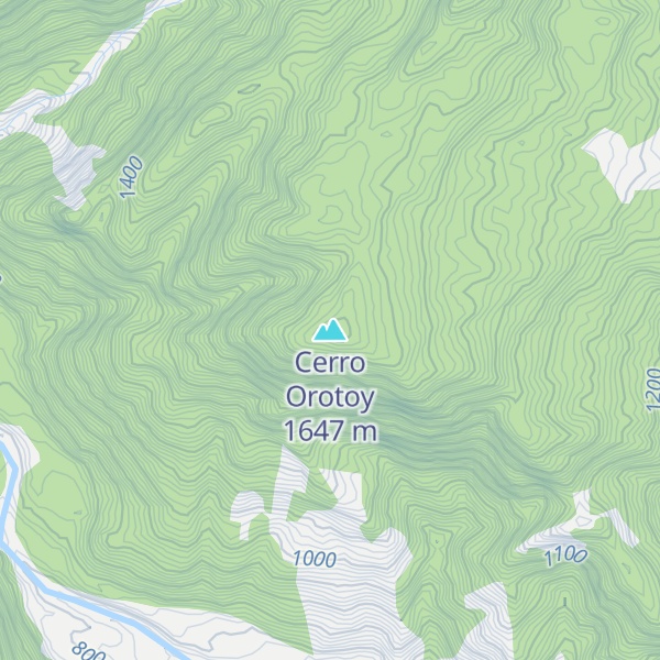 Map of Cerro Orotoy