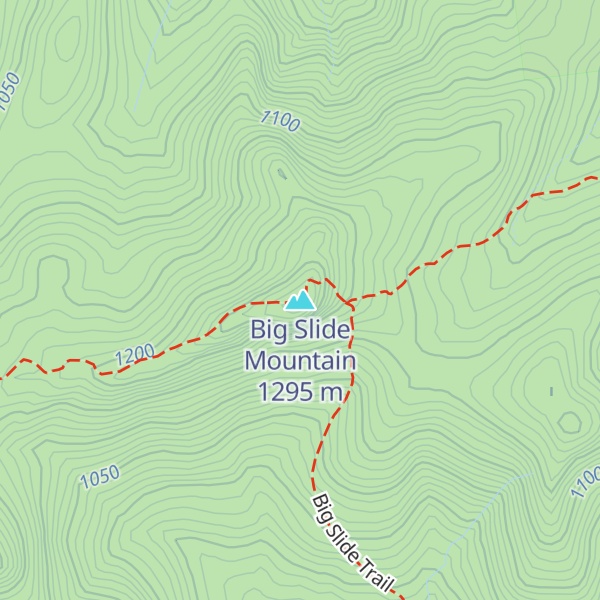 Map of Big Slide Mountain