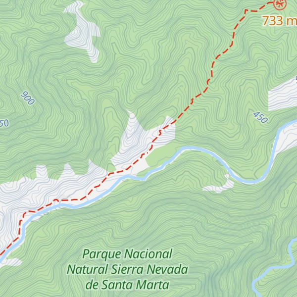 Map of Cabaña Wiwa