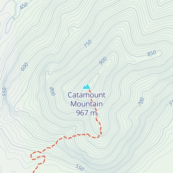 Map of Catamount Mountain