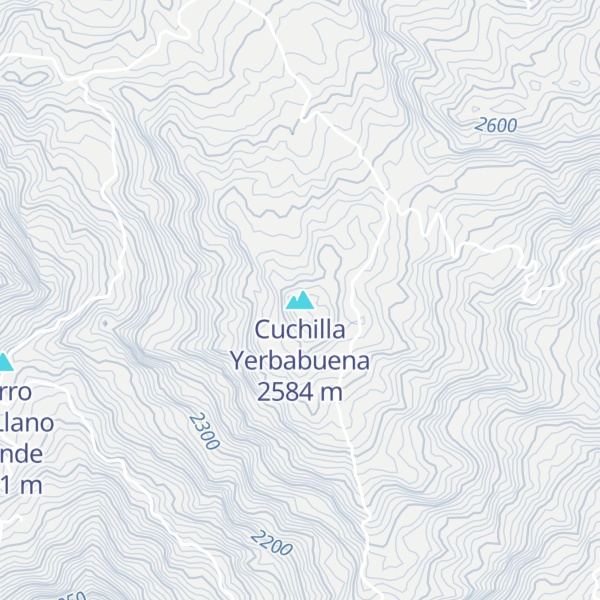 Map of Cuchilla Yerbabuena