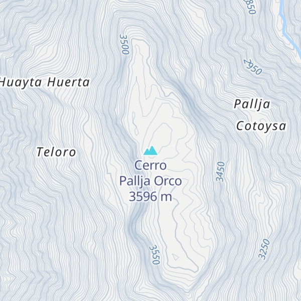 Map of Cerro Pallja Orco