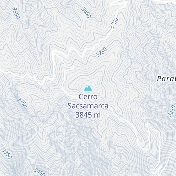 Map of Cerro Sacsamarca