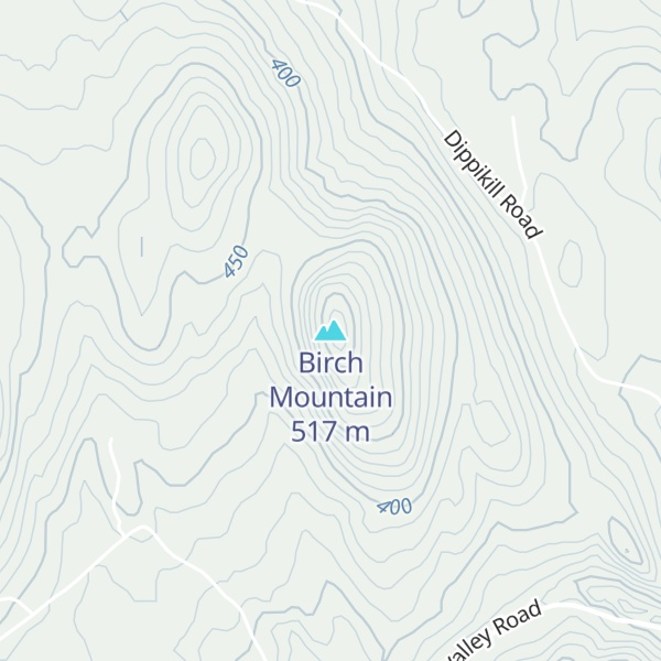 Map of Birch Mountain
