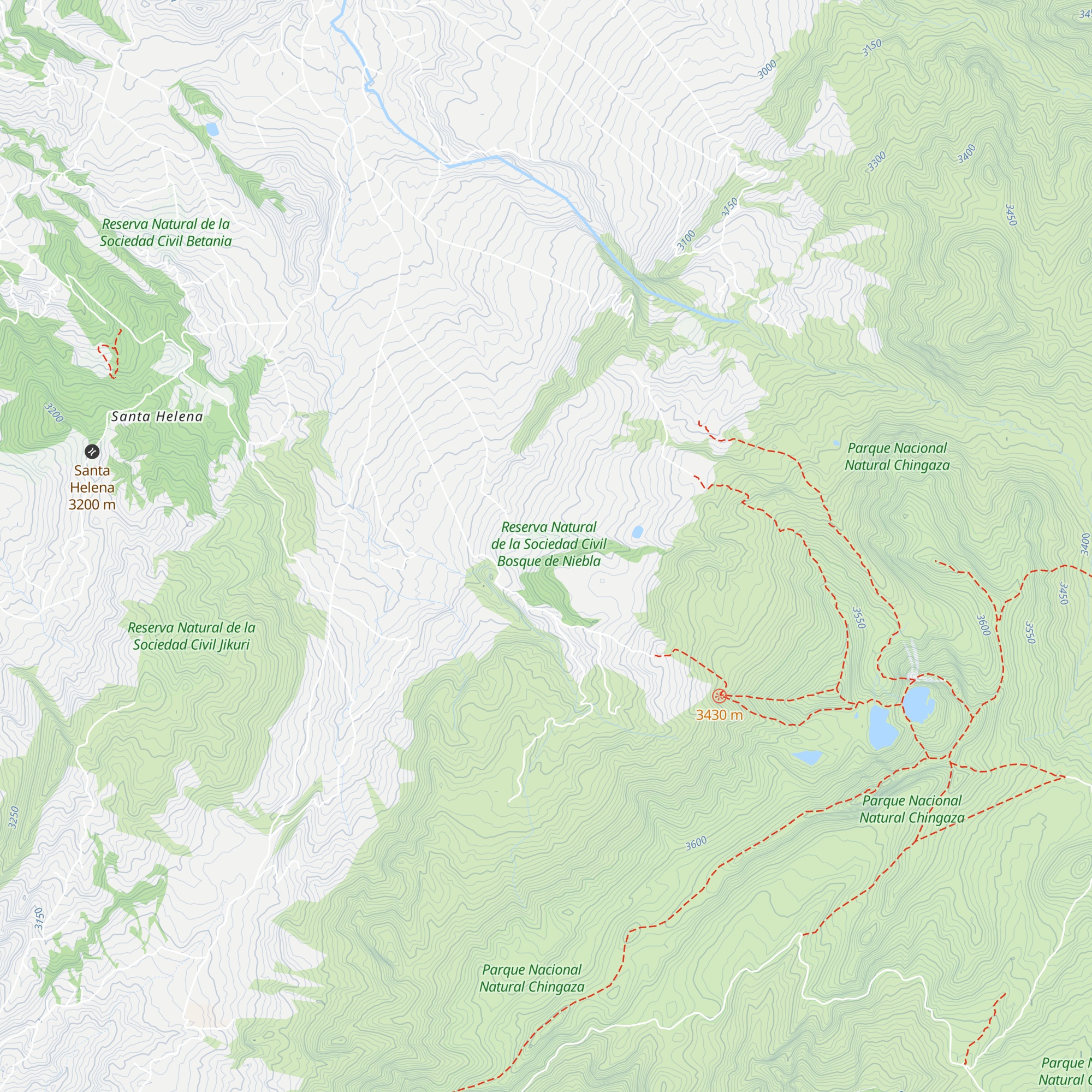 Reserva Bosque de Niebla map
