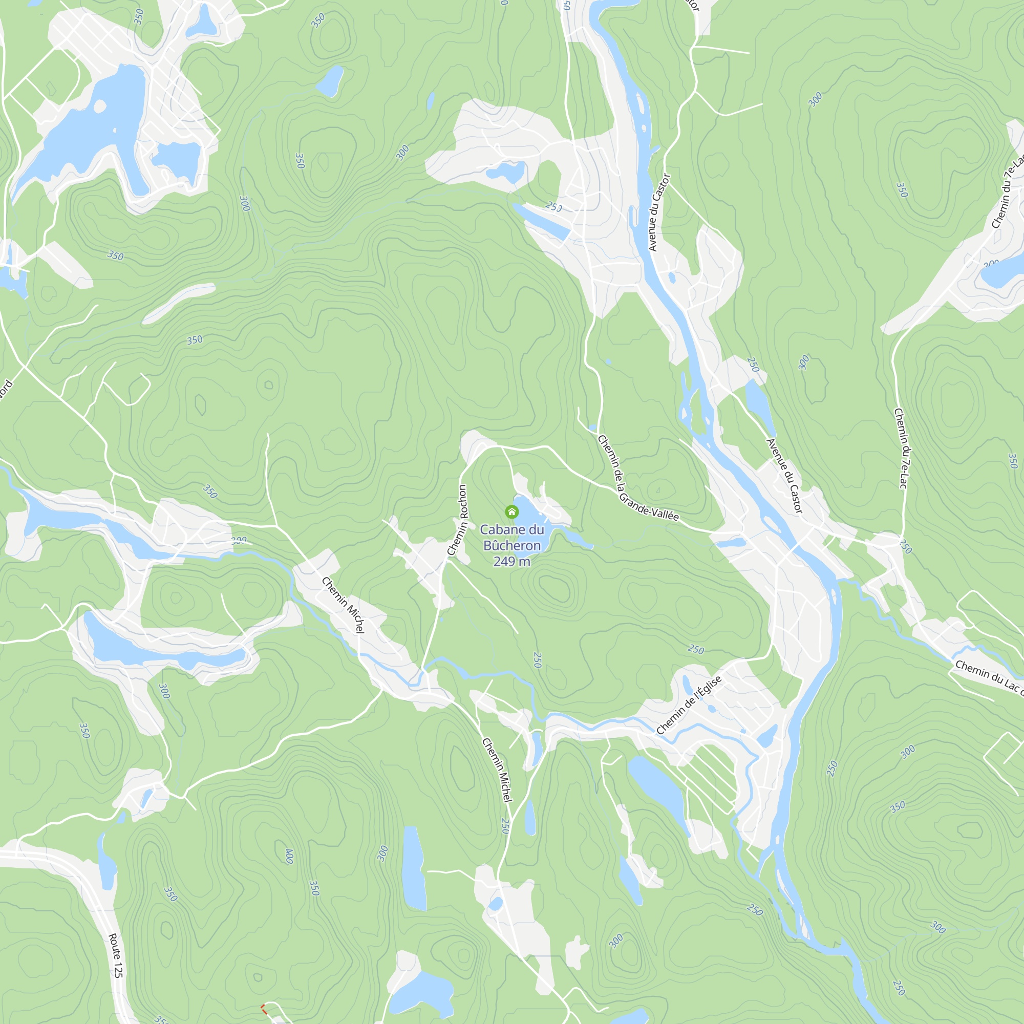 Cabane du Bûcheron map