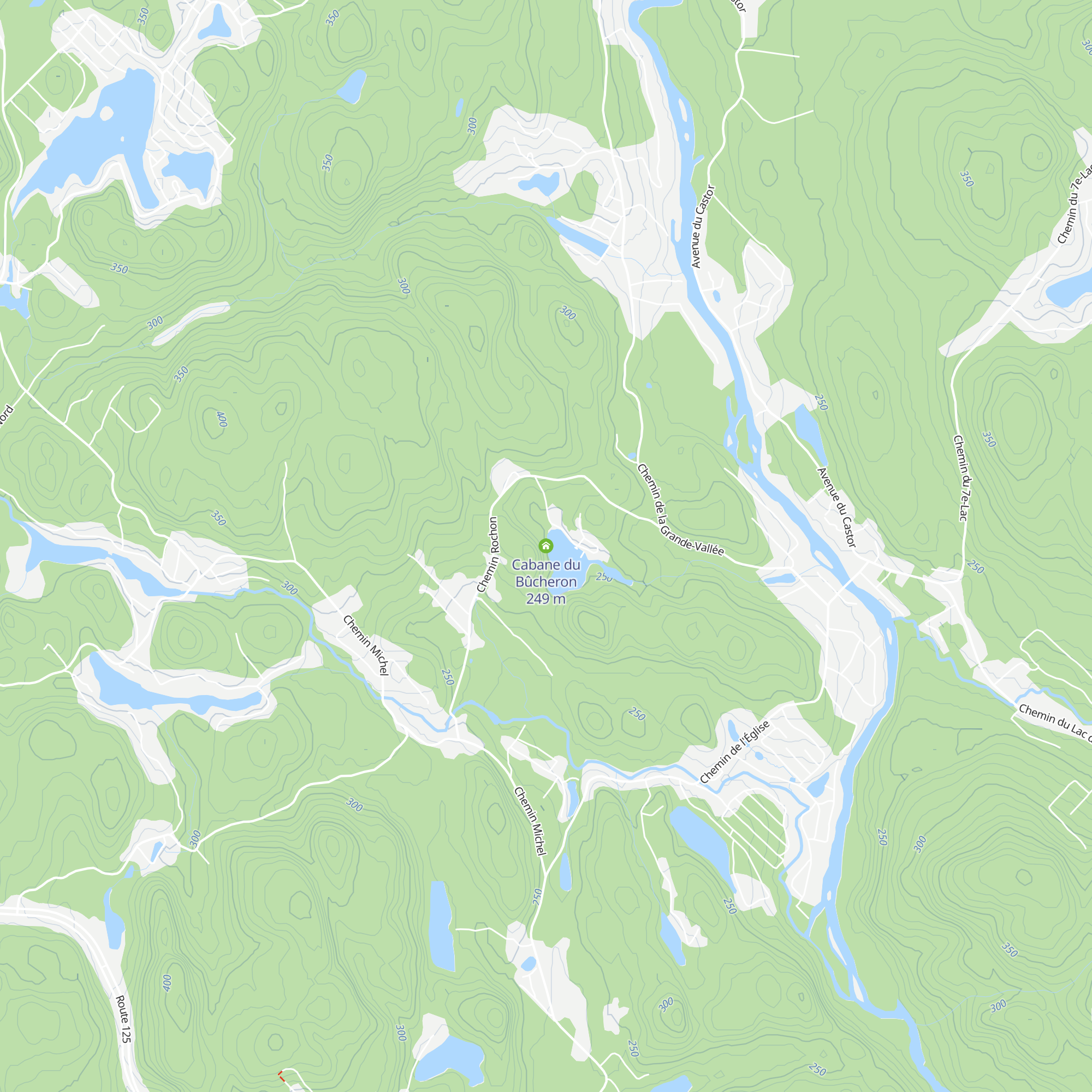 Cabane du Bûcheron map