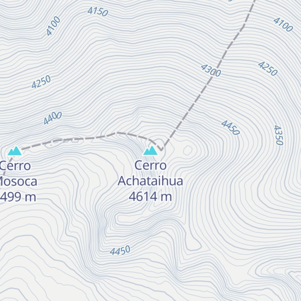 Map of Cerro Achataihua