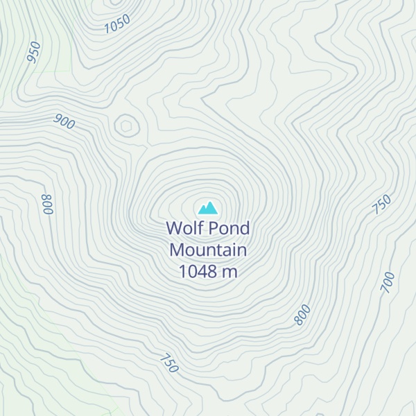 Map of Wolf Pond Mountain