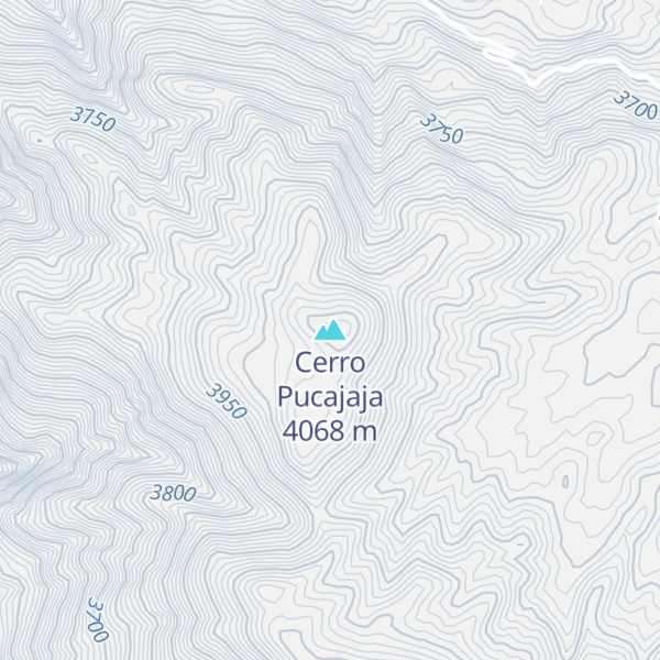 Map of Cerro Pucajaja