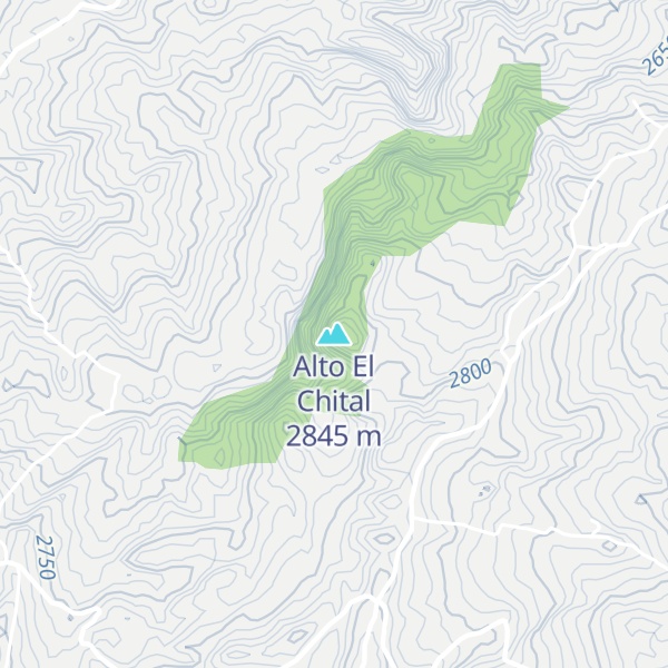 Map of Alto El Chital