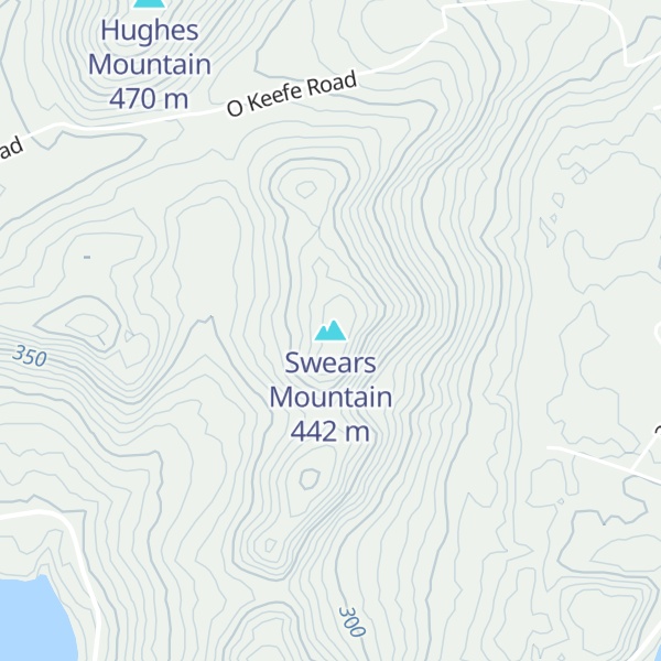 Map of Swears Mountain