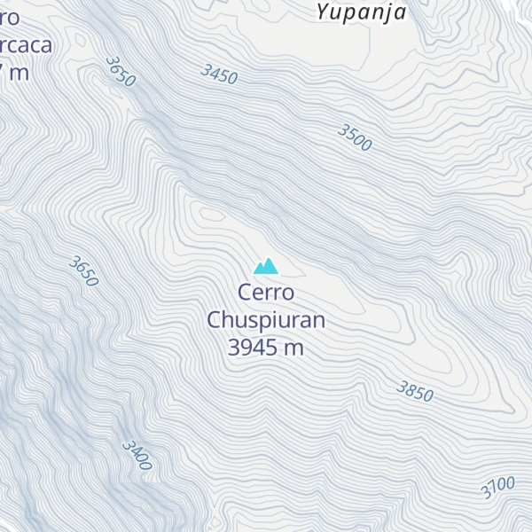 Map of Cerro Chuspiuran