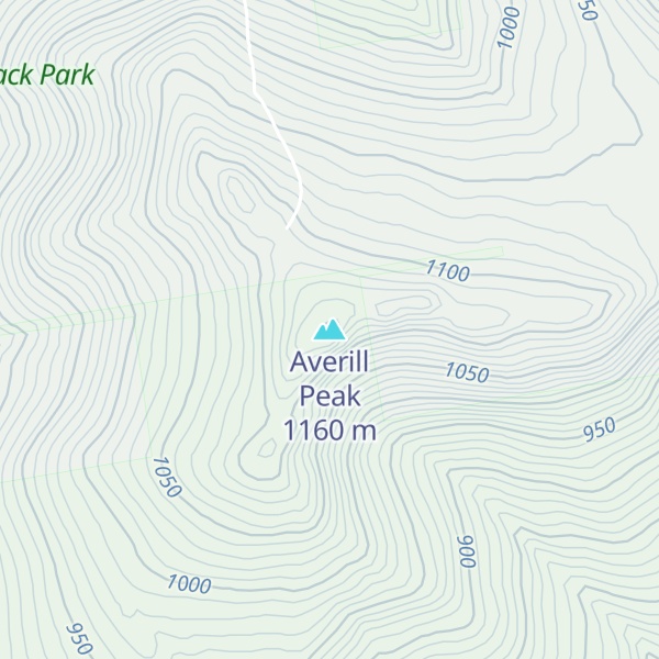 Map of Averill Peak