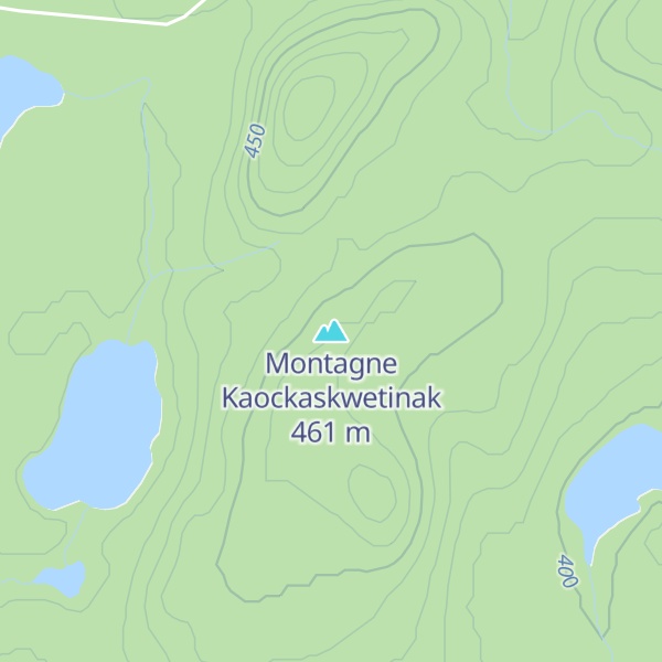 Map of Montagne Kaockaskwetinak