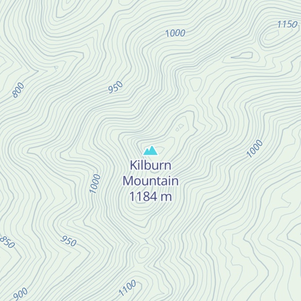 Map of Kilburn Mountain