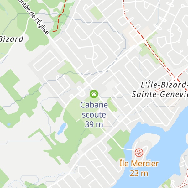 Map of Cabane scoute
