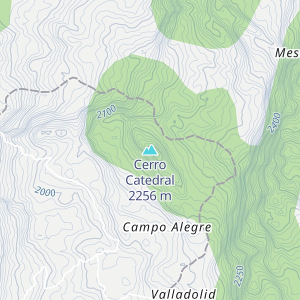 Map of Cerro Catedral
