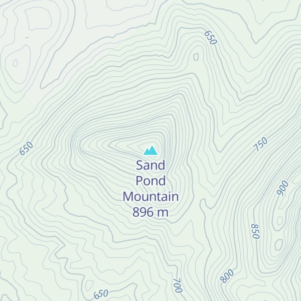 Map of Sand Pond Mountain