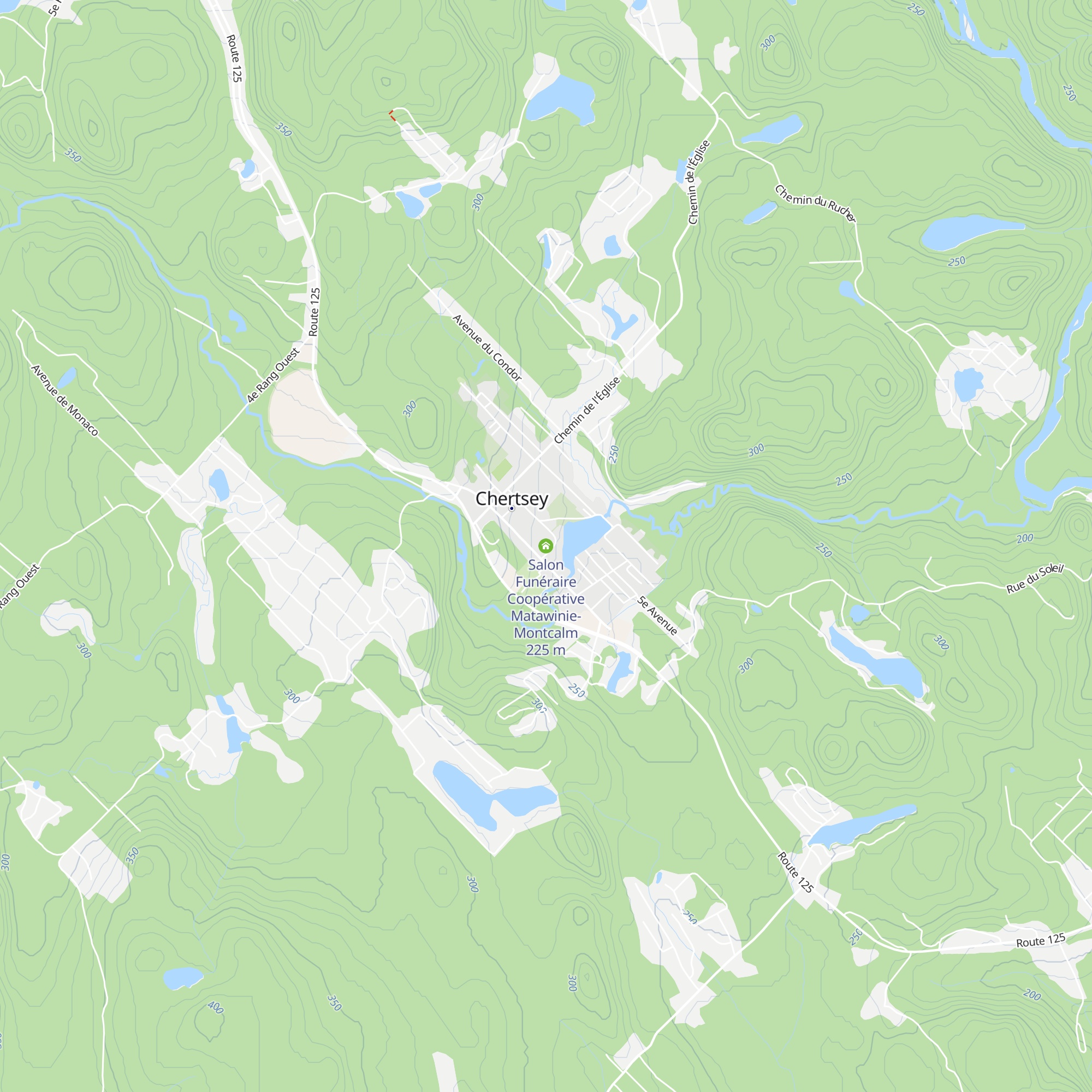 Salon Funéraire Coopérative Matawinie-Montcalm map