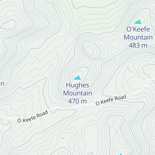 Map of Hughes Mountain