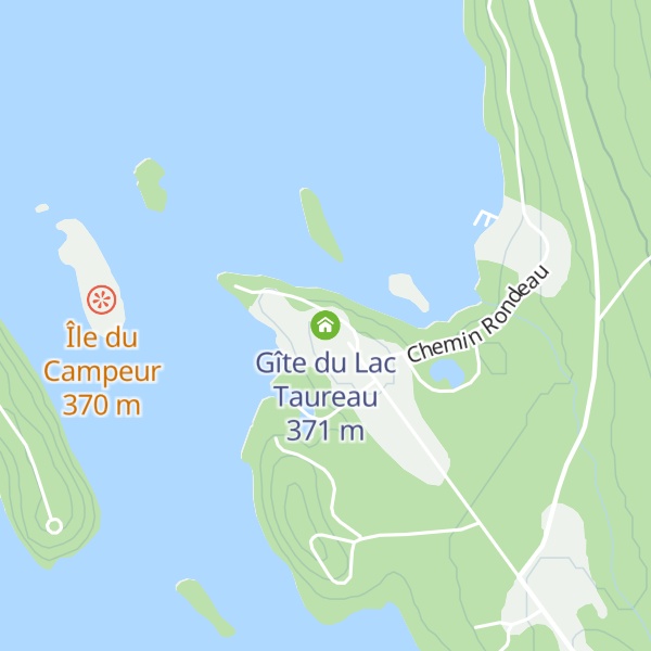 Map of Gîte du Lac Taureau