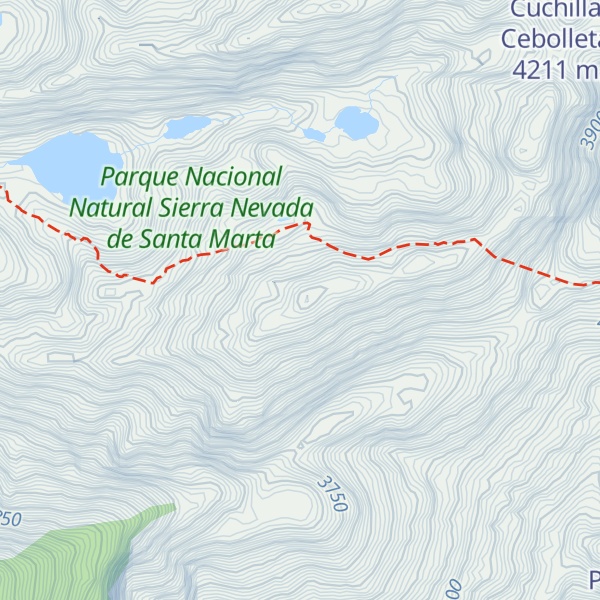 Map of Arista del Placer