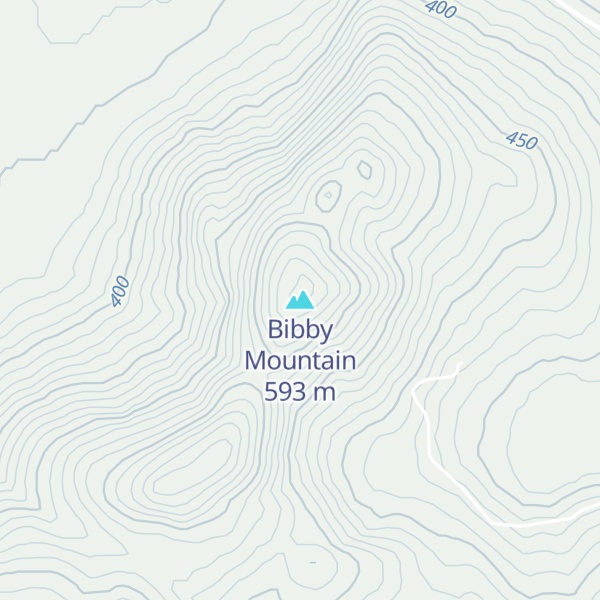 Map of Bibby Mountain