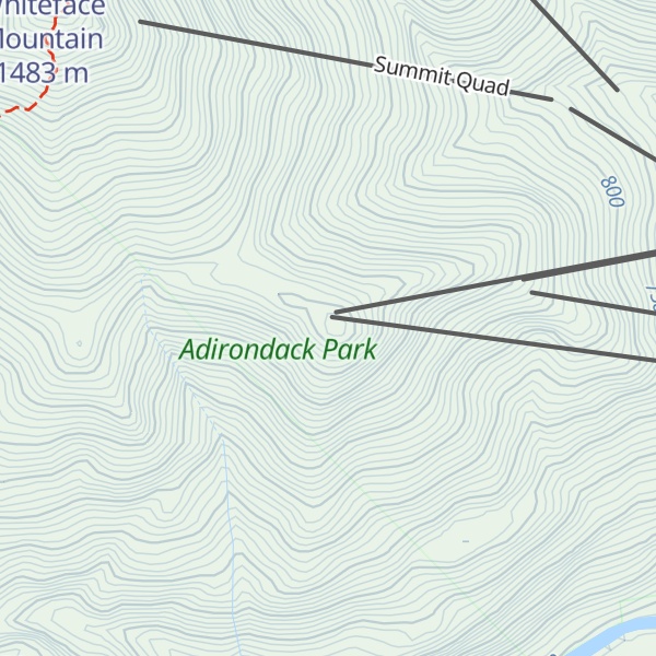 Map of Little Whiteface Mountain