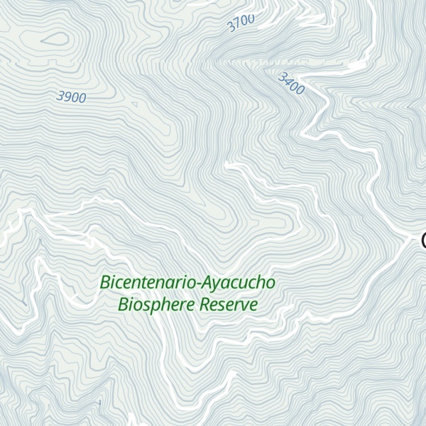 Map of Cerro Uncupata