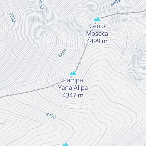 Map of Pampa Yana Allpa