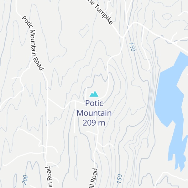Map of Potic Mountain
