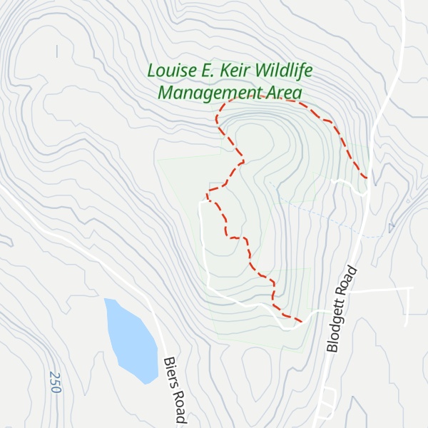 Map of Blodget Hill