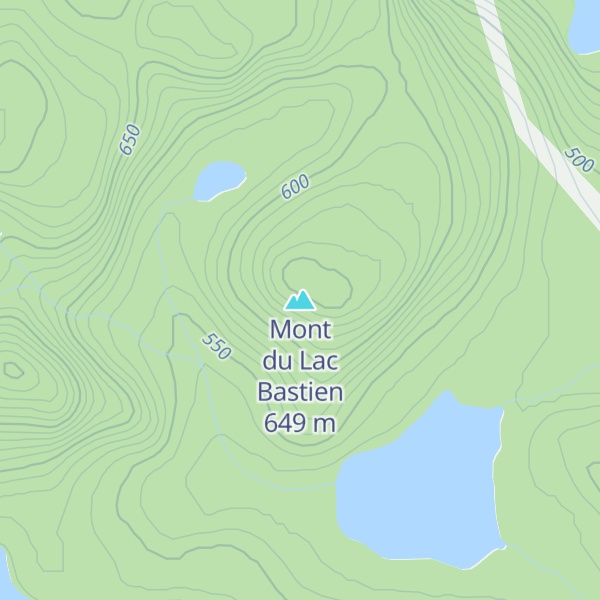 Map of Mont du Lac Bastien
