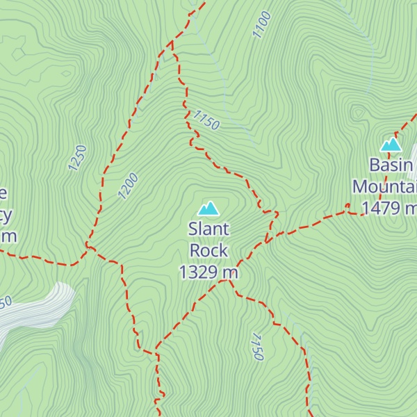 Map of Slant Rock